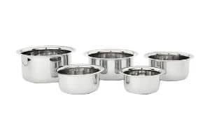 Amazon Brand - Solimo Stainless Steel Tope Set