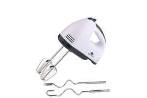 Hometronics Electric Hand Mixer with Stainless Steel Attachments