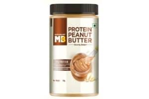 MuscleBlaze High Protein Natural Peanut Butter Unsweetened, Crunchy Delight,750g