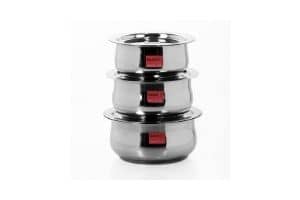 Sumeet Stainless Steel Cookware Set With Lid