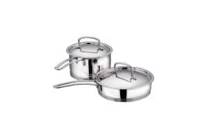 Vinod Classic Deluxe Stainless Steel Induction Friendly 2 Pcs. Set