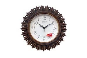 Oreva Plastic Wooden Look Wall Clock