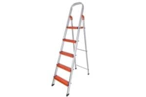 Plantex Classic 5 Step Foldable Aluminium Ladder for Home Use