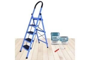 Plantex Premium High Grade Steel Folding 5 Step Ladder for Home