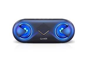 Clavier Supersonic Portable Bluetooth Speaker, Bluetooth 5.0 Wireless Speakers with 10W HD Sound and Rich Bass, 12H Playtime, Built-in Mic for iPhone & Android - Black