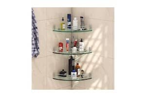 Klaxon premium Transparent Glass Shelf For Bathroom