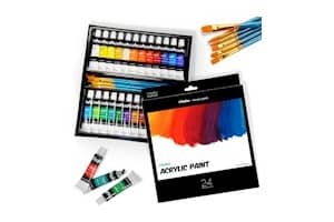 Ohuhu 24 Colours Acrylic Paint Set