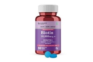 Biotin 10000 mcg with Keratin and Bamboo Extract