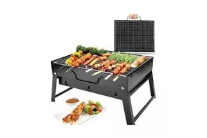 BOTIST Folding Portable Outdoor Barbeque Charcoal Grill