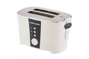 Black+Decker ET122 Pop-up Toaster, White