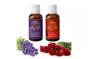 Exotic Aromas Lavender Essential Oil and Rose Oil