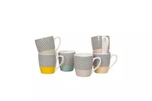 Femora Indian Ceramic Fine Bone China Handcrafted Multicolor Design Tea Cup